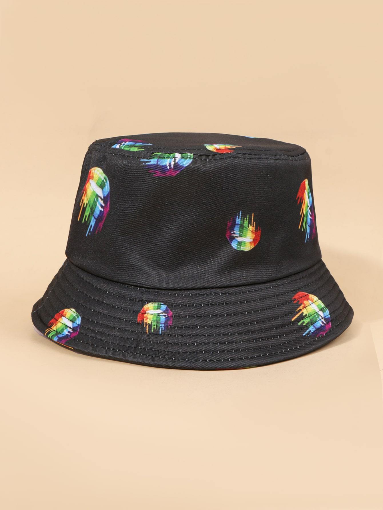 Mouth Pattern Bucket Hat - INS | Online Fashion Free Shipping Clothing, Dresses, Tops, Shoes