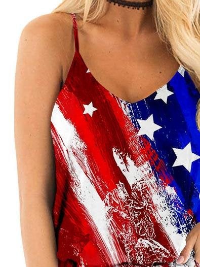 Multicolor Printed Loose Sling Jumpsuit - Jumpsuits - INS | Online Fashion Free Shipping Clothing, Dresses, Tops, Shoes - 31/05/2021 - Bottoms - Category_Jumpsuits