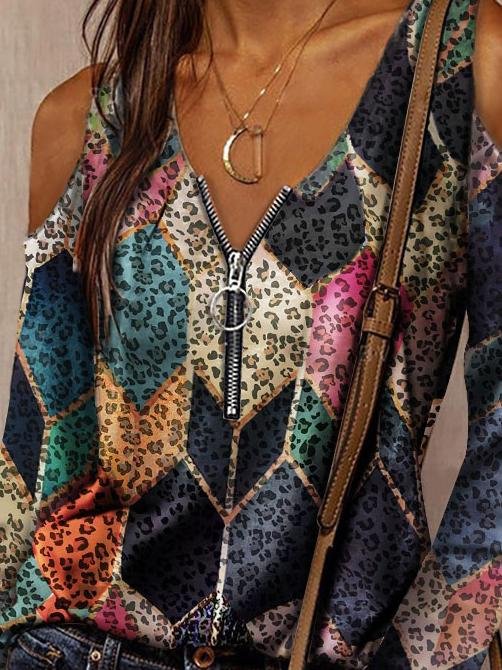 Off-shoulder Long-sleeved T-shirt - T-shirts - INS | Online Fashion Free Shipping Clothing, Dresses, Tops, Shoes - 07/06/2021 - Color_Black - LXQ