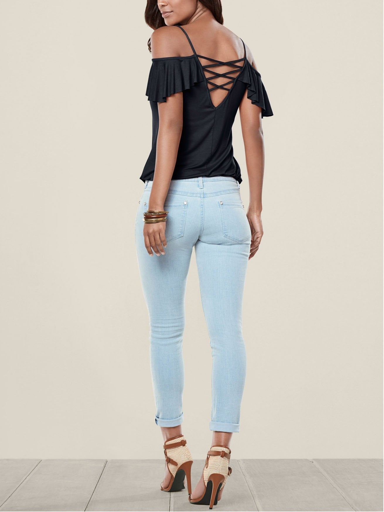 Off-shoulder Short-sleeved Casual Sling T-shirt - T-shirts - INS | Online Fashion Free Shipping Clothing, Dresses, Tops, Shoes - 10-20 - 16/07/2021 - color-black