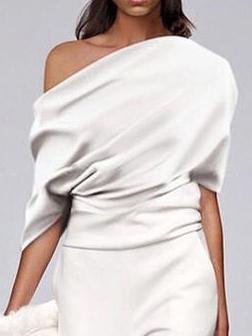 Off Shoulder Solid Long Straight Pants Jumpsuit - Jumpsuit & Rompers - INS | Online Fashion Free Shipping Clothing, Dresses, Tops, Shoes - 16/06/2021 - 30-40 - Bottoms