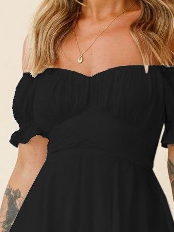 Off The Shoulder Lantern Lotus Leaf Sleeve Jumpsuit - Jumpsuits & Rompers - INS | Online Fashion Free Shipping Clothing, Dresses, Tops, Shoes - 28/06/2021 - 30-40 - Bottom