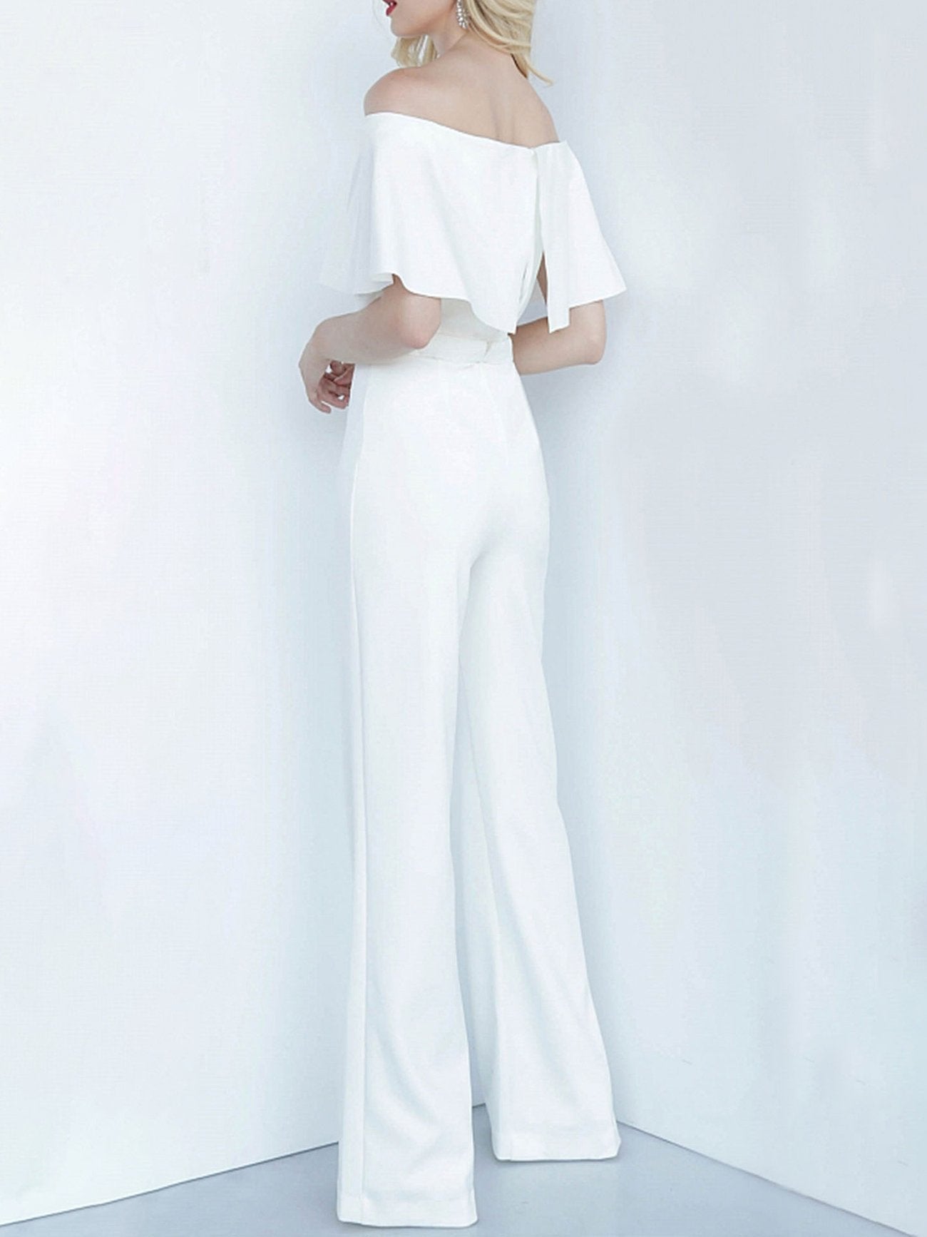 One-shoulder Short Sleeve Solid Fashion Jumpsuit - Jumpsuits & Rompers - INS | Online Fashion Free Shipping Clothing, Dresses, Tops, Shoes - 01/07/2021 - 20-30 - Bottoms