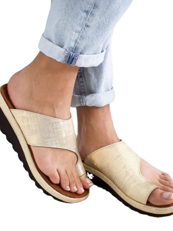 Orthopedic Premium Toe Corrector Bunion Comfy Foot Sandals - Sandals - INS | Online Fashion Free Shipping Clothing, Dresses, Tops, Shoes - 13/03/2021 - Black - Bronze
