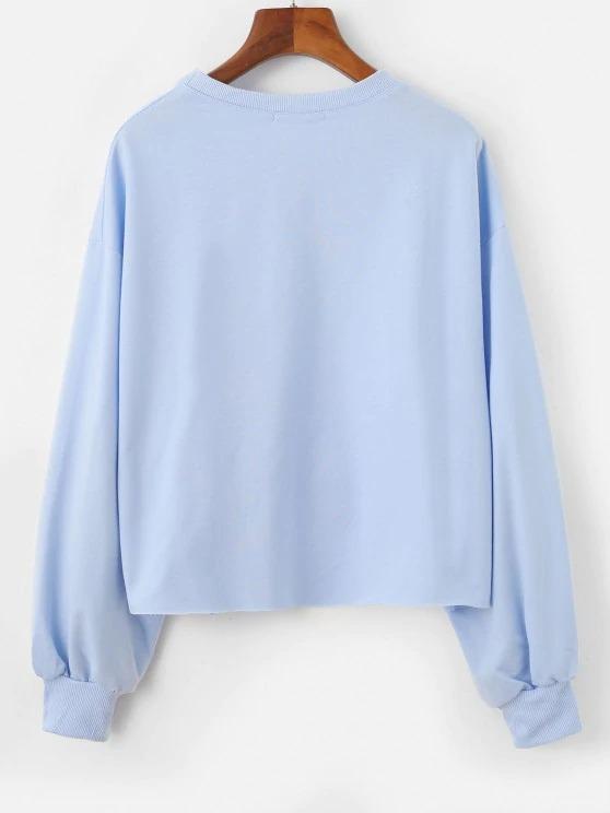 Oversized Impressionism Heaven Graphic Sweatshirt - INS | Online Fashion Free Shipping Clothing, Dresses, Tops, Shoes