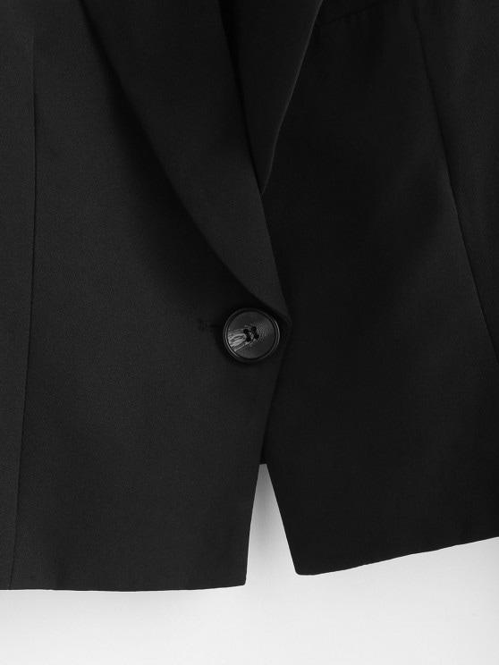 Padded Shoulder One Shoulder Lapel Blazer - INS | Online Fashion Free Shipping Clothing, Dresses, Tops, Shoes