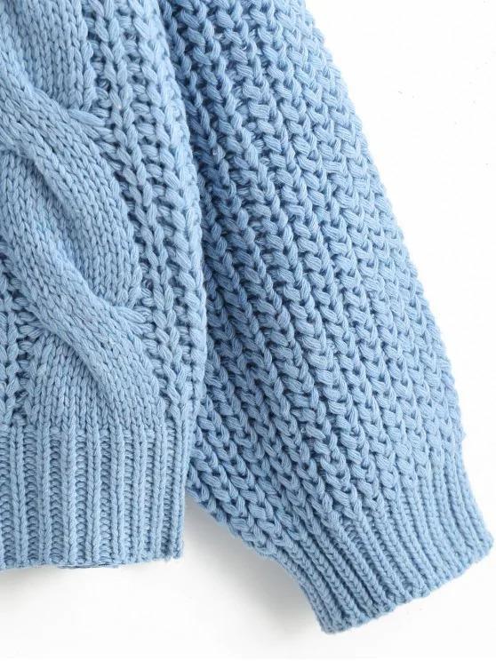 Plain Cable Knit Button Up Cardigan - INS | Online Fashion Free Shipping Clothing, Dresses, Tops, Shoes