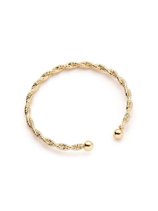 Plated Woven Design Bracelet - INS | Online Fashion Free Shipping Clothing, Dresses, Tops, Shoes