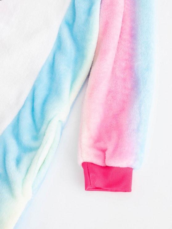Plush Button Through Pocket Rainbow Unicorn Costume Pajama Onesie - INS | Online Fashion Free Shipping Clothing, Dresses, Tops, Shoes