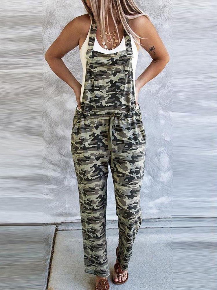 Pocket Camouflage Print Jumpsuits - Jumpsuit & Rompers - INS | Online Fashion Free Shipping Clothing, Dresses, Tops, Shoes - 08/07/2021 - 20-30 - Bottoms