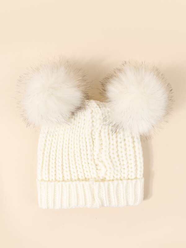 Pom Pom Decor Beanie - INS | Online Fashion Free Shipping Clothing, Dresses, Tops, Shoes