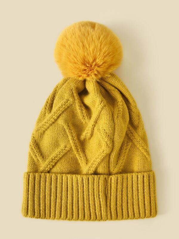Pom Pom Decor Knit Beanie - INS | Online Fashion Free Shipping Clothing, Dresses, Tops, Shoes