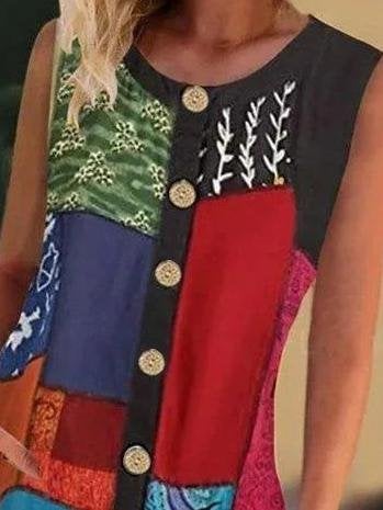 Printed Contrast Pocket Dress - Mini Dresses - INS | Online Fashion Free Shipping Clothing, Dresses, Tops, Shoes - 17/06/2021 - 20-30 - color-black