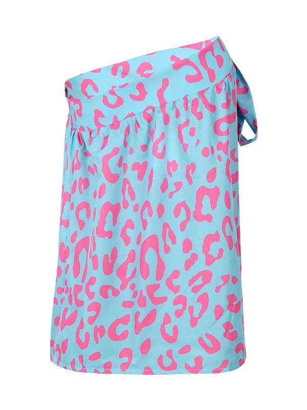 Printed Diagonal Collar Off The Shoulder Casual T-Shirts - T-Shirts - INS | Online Fashion Free Shipping Clothing, Dresses, Tops, Shoes - 20-30 - 27/07/2021 - Category_T-Shirts