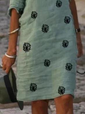 Printed Mesh Neck Midi Dress - Midi Dresses - INS | Online Fashion Free Shipping Clothing, Dresses, Tops, Shoes - 07/06/2021 - Category_Midi Dresses - Color_Black