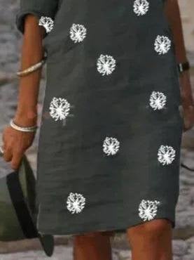 Printed Mesh Neck Midi Dress - Midi Dresses - INS | Online Fashion Free Shipping Clothing, Dresses, Tops, Shoes - 07/06/2021 - Category_Midi Dresses - Color_Black