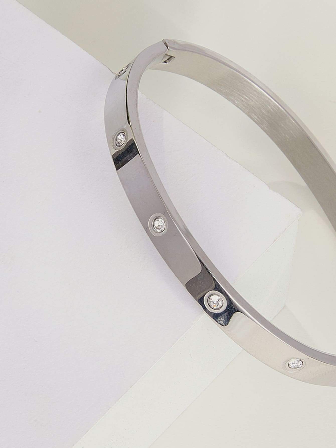 Rhinestone Round Bangle - INS | Online Fashion Free Shipping Clothing, Dresses, Tops, Shoes