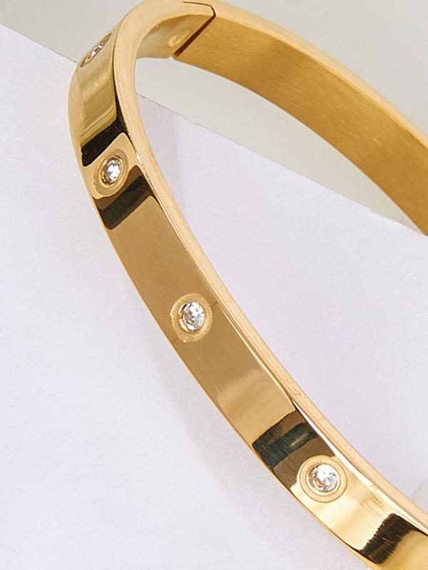 Rhinestone Round Bangle - INS | Online Fashion Free Shipping Clothing, Dresses, Tops, Shoes