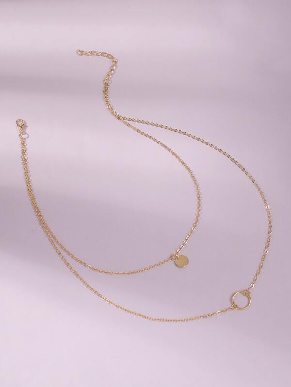 Ring Charm Layered Necklace - INS | Online Fashion Free Shipping Clothing, Dresses, Tops, Shoes