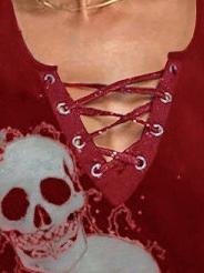 V-neck Sleeveless Skull Print Tank Tops - Tank Tops - INS | Online Fashion Free Shipping Clothing, Dresses, Tops, Shoes - 07/06/2021 - Color_Black - Color_Blue