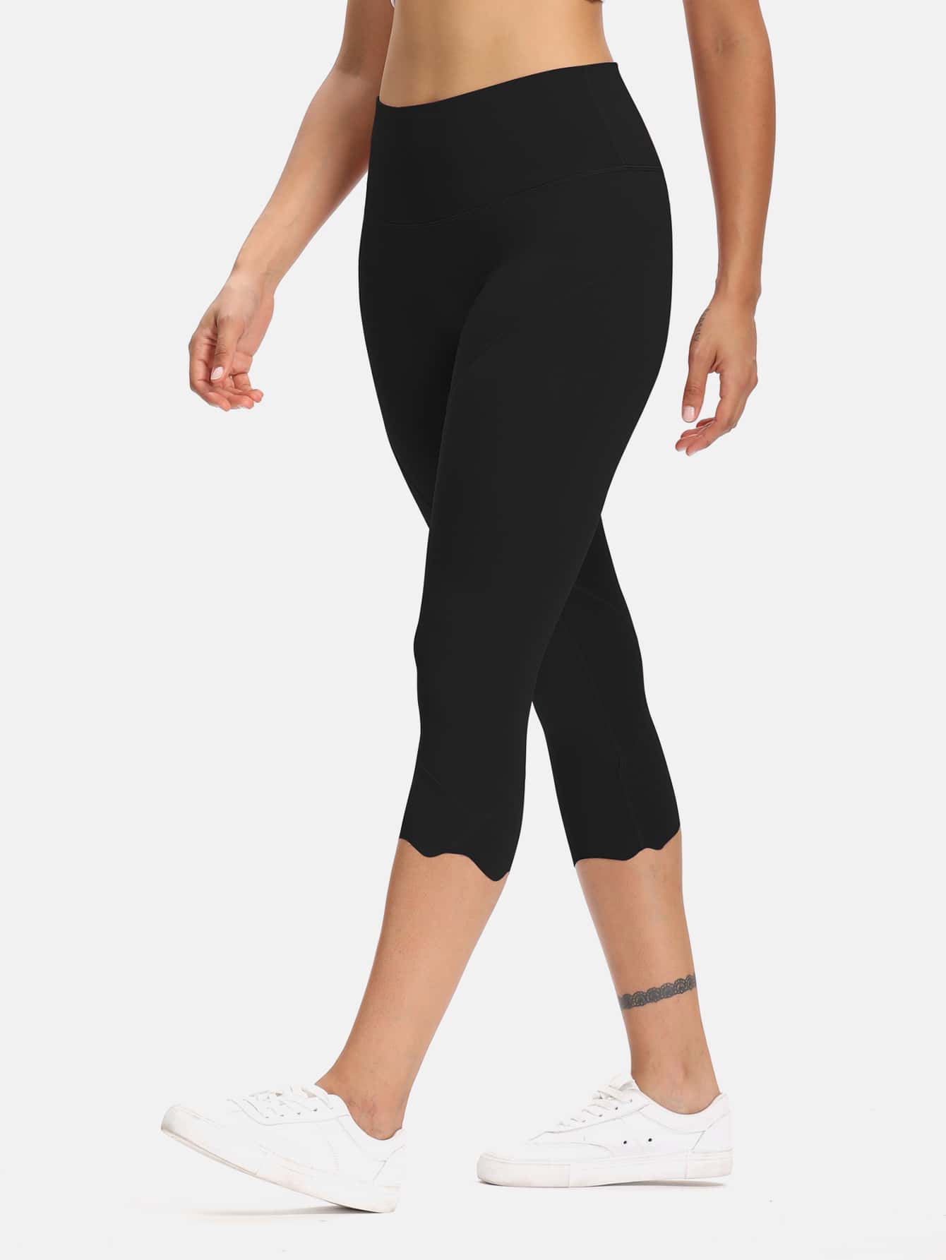 Wide Waist Capri Sports Leggings - INS | Online Fashion Free Shipping Clothing, Dresses, Tops, Shoes
