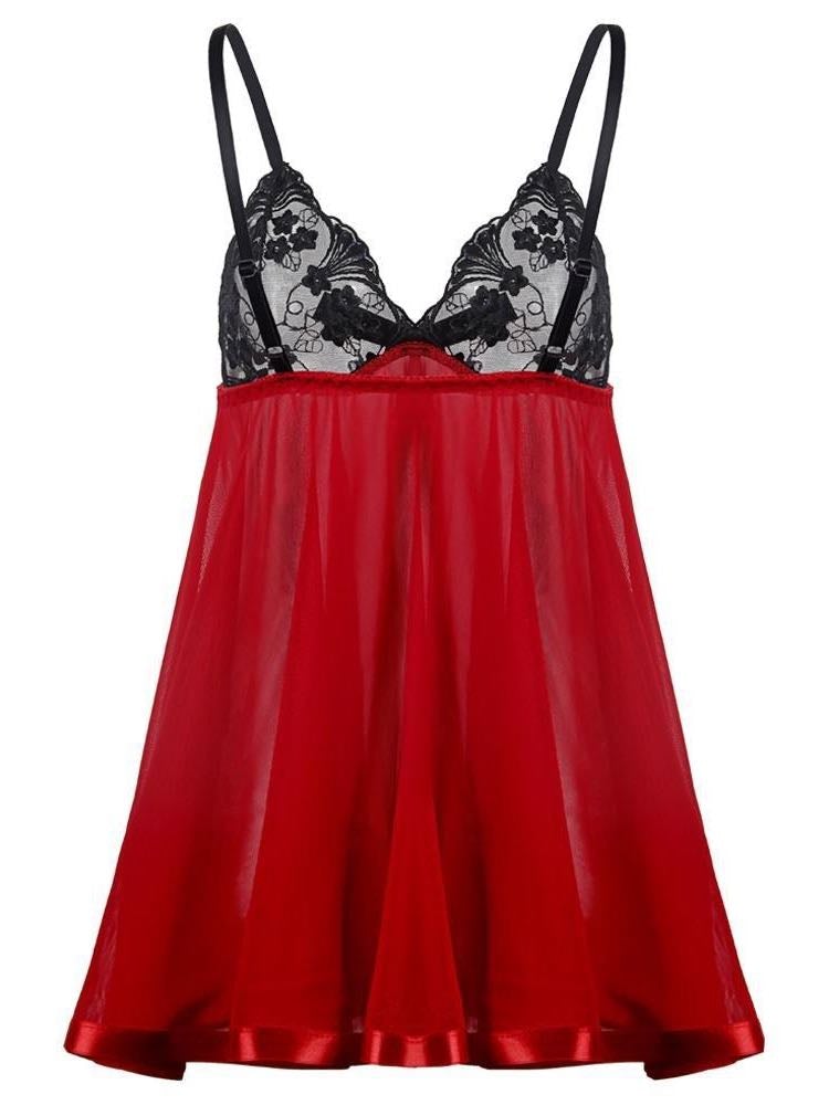 Women Embroidered Sequin Lace Stripe Lingerie - INS | Online Fashion Free Shipping Clothing, Dresses, Tops, Shoes