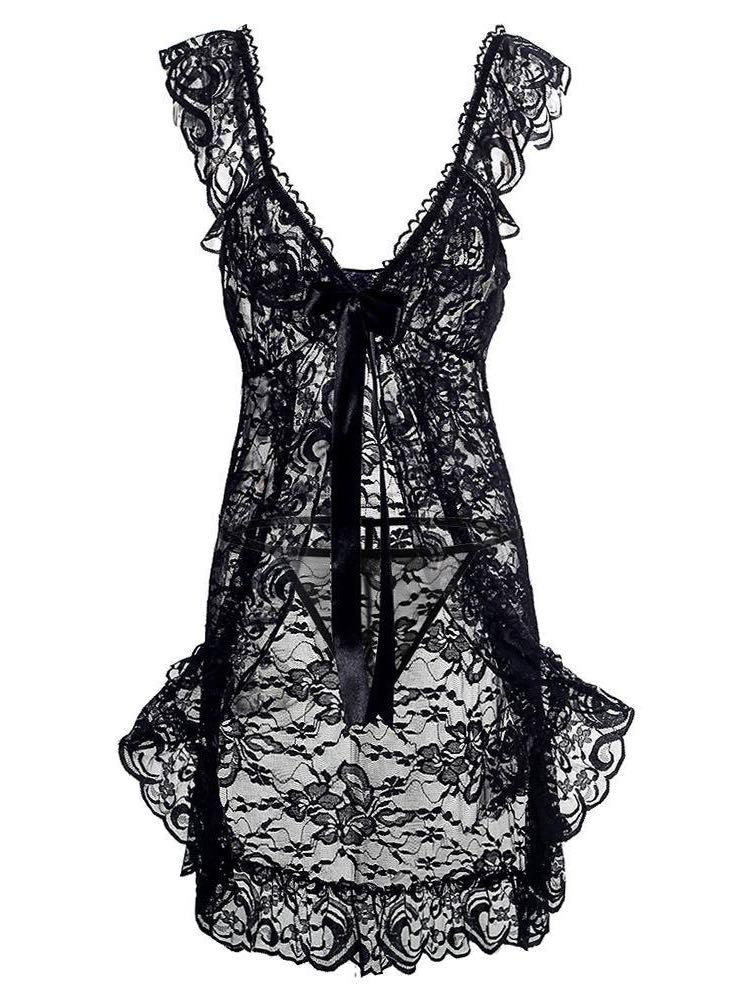 Women's All Lace Material Underwear Set - INS | Online Fashion Free Shipping Clothing, Dresses, Tops, Shoes