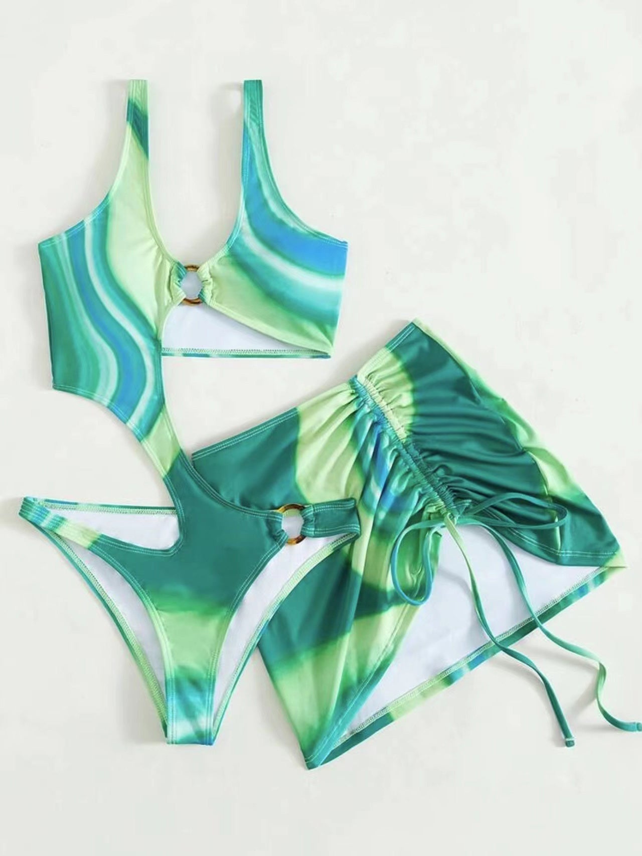 Women's Bikinis Drawstring Cutout Swimsuit Bikini Two Piece - Bikinis - Instastyled | Online Fashion Free Shipping Clothing, Dresses, Tops, Shoes - 11/02/2022 - 30-40 - BIK2202111114