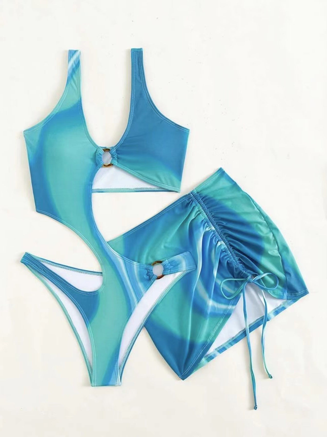 Women's Bikinis Drawstring Cutout Swimsuit Bikini Two Piece - Bikinis - Instastyled | Online Fashion Free Shipping Clothing, Dresses, Tops, Shoes - 11/02/2022 - 30-40 - BIK2202111114