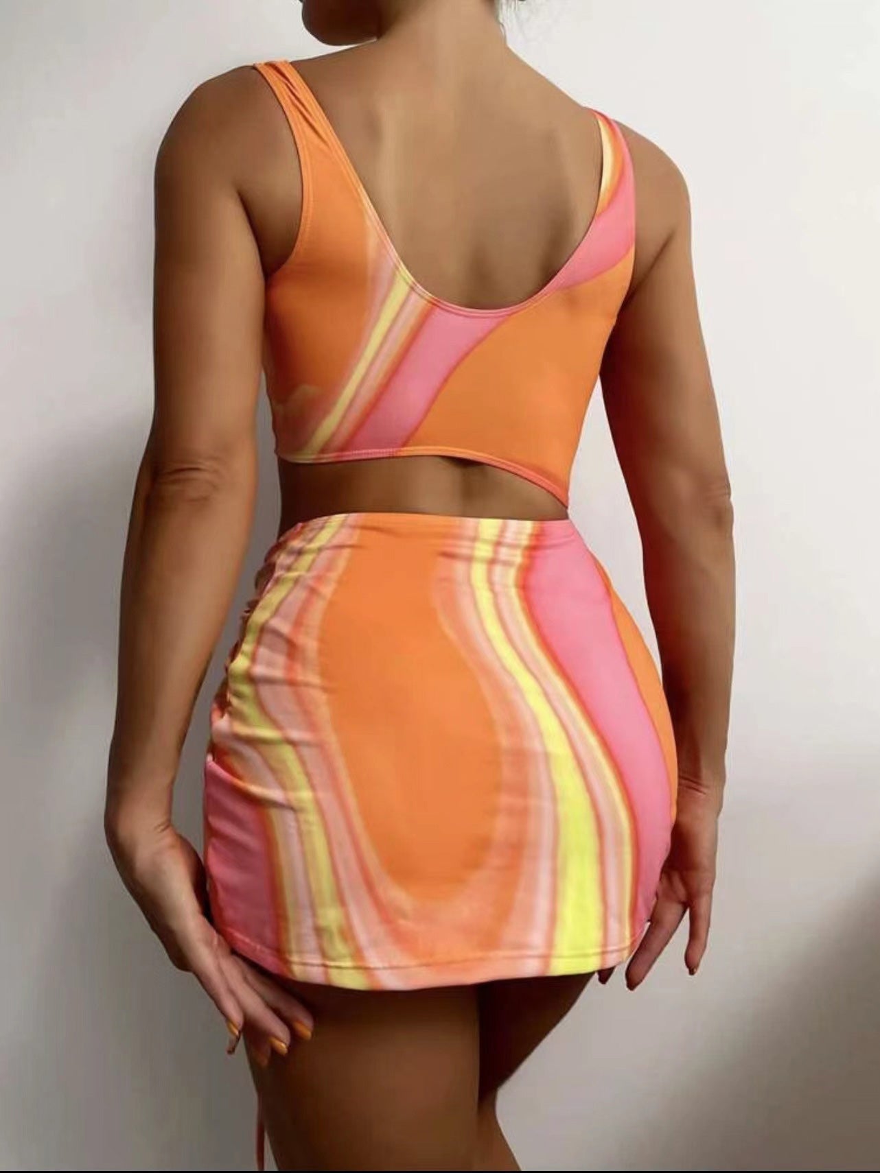 Women's Bikinis Drawstring Cutout Swimsuit Bikini Two Piece - Bikinis - Instastyled | Online Fashion Free Shipping Clothing, Dresses, Tops, Shoes - 11/02/2022 - 30-40 - BIK2202111114