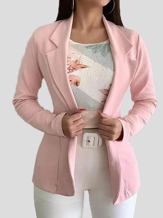 Women's Blazers Long Sleeve Solid Slim Blazers - Blazers - INS | Online Fashion Free Shipping Clothing, Dresses, Tops, Shoes - 11/08/2021 - 20-30 - BLA2108121116