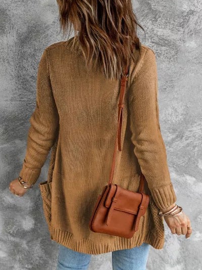Women's Cardigans Button Pocket Long Sleeve Sweater Cardigan - Cardigans & Sweaters - Instastyled | Online Fashion Free Shipping Clothing, Dresses, Tops, Shoes - 23/12/2021 - 40-50 - CAR2112231206