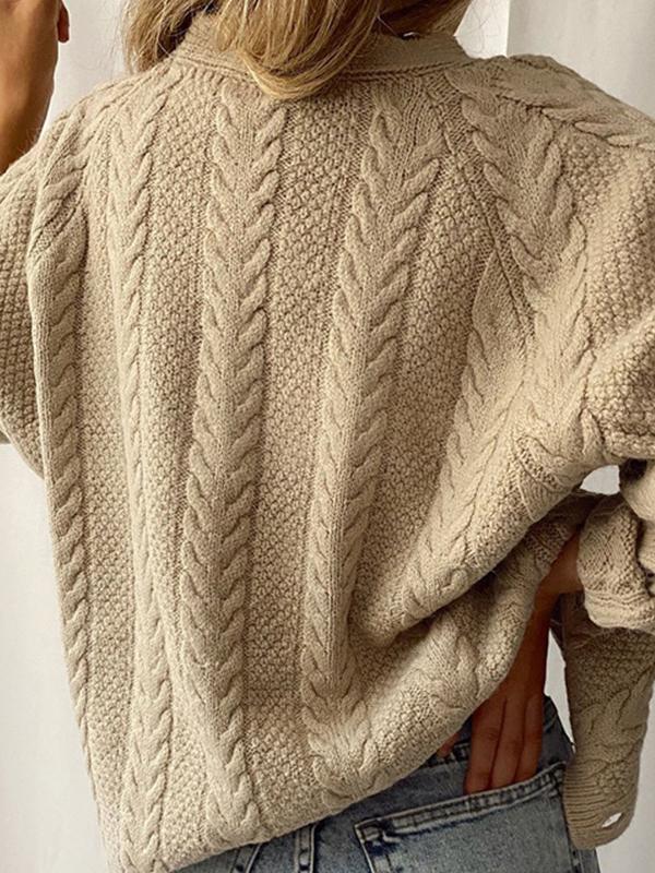 Women's Cardigans Solid V-Neck Button Long Sleeve Knitted Cardigan - Cardigans & Sweaters - INS | Online Fashion Free Shipping Clothing, Dresses, Tops, Shoes - 24/11/2021 - CAR2111241192 - Cardigans & Sweaters