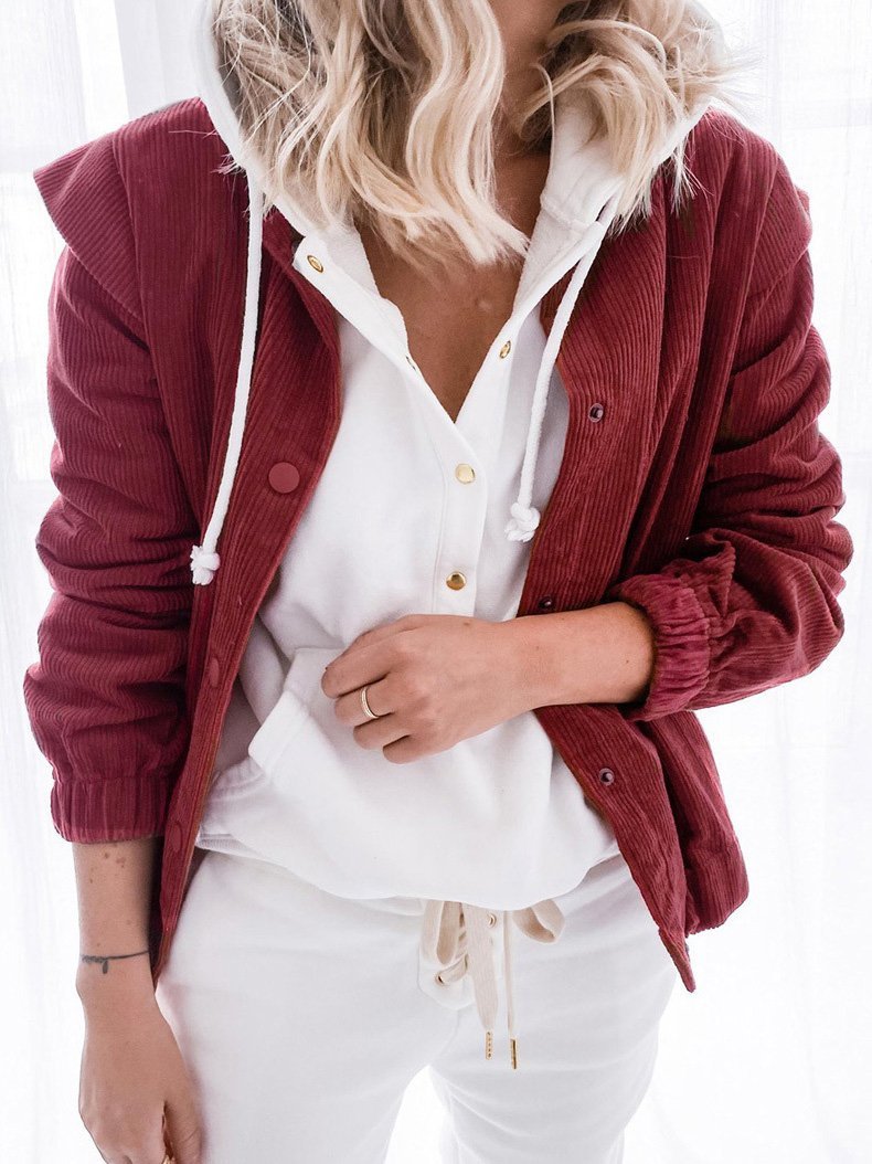 Women's Coats Loose Lapel Button Long Sleeve Cardigan Coats - Coats & Jackets - INS | Online Fashion Free Shipping Clothing, Dresses, Tops, Shoes - 15/09/2021 - 20-30 - COA2109151148