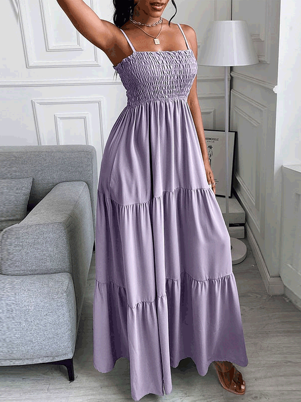 Women's Dresses Leaf Print High Waist Slip Dress - Maxi Dresses - Instastyled | Online Fashion Free Shipping Clothing, Dresses, Tops, Shoes - 10/01/2022 - 40-50 - color-black