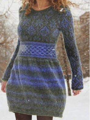 Women's Dresses Printed Round Neck Pullover Long Sleeve Dress - Mini Dresses - INS | Online Fashion Free Shipping Clothing, Dresses, Tops, Shoes - 09/09/2021 - 20-30 - Category_Mini Dresses