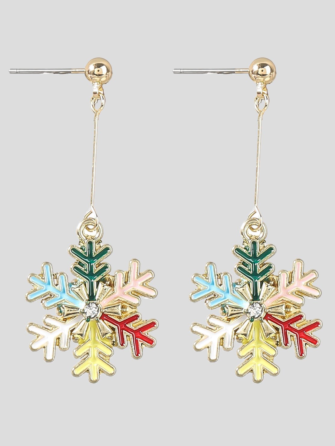 Women's Earrings Fashion Rhinestone Christmas Snowflake Earrings - Earrings - INS | Online Fashion Free Shipping Clothing, Dresses, Tops, Shoes - 16/11/2021 - Accs & Jewelry - color-gold