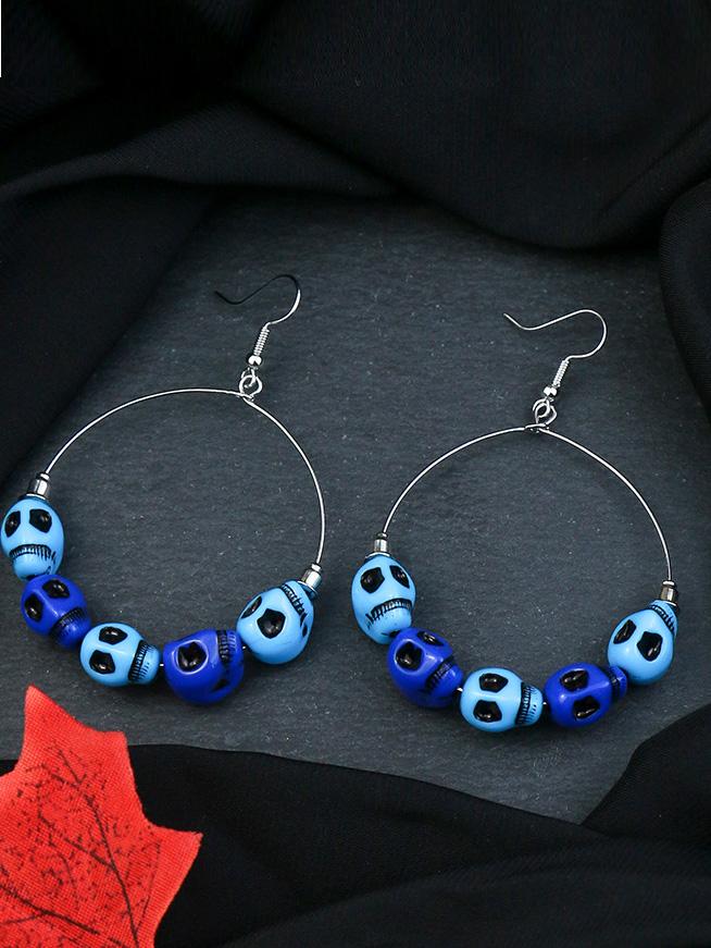 Women's Earrings Halloween Skull Exaggerated Demon Eye Thriller Big Circle Earrings - Earrings - INS | Online Fashion Free Shipping Clothing, Dresses, Tops, Shoes - 07/09/2021 - Accs & Jewelry - color-black