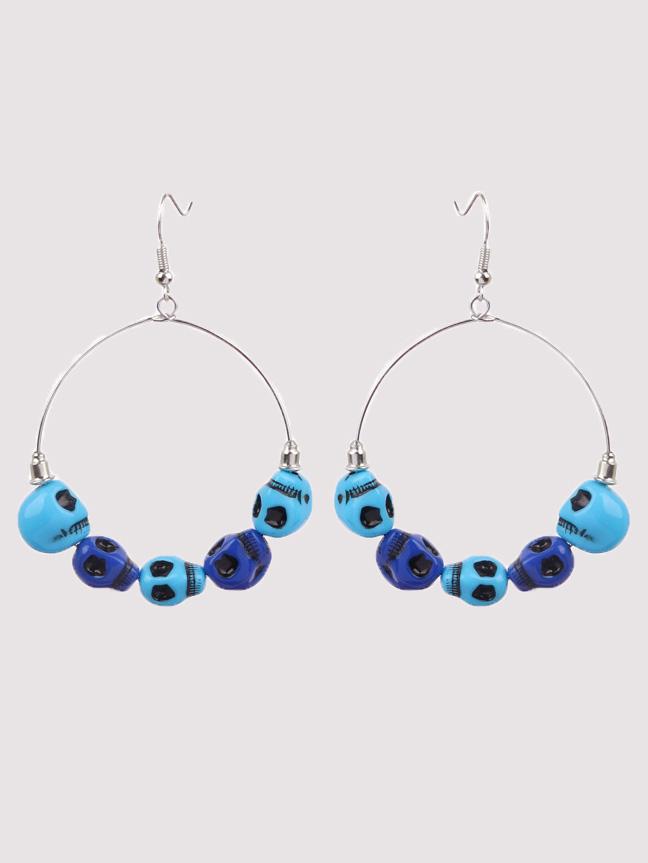 Women's Earrings Halloween Skull Exaggerated Demon Eye Thriller Big Circle Earrings - Earrings - INS | Online Fashion Free Shipping Clothing, Dresses, Tops, Shoes - 07/09/2021 - Accs & Jewelry - color-black