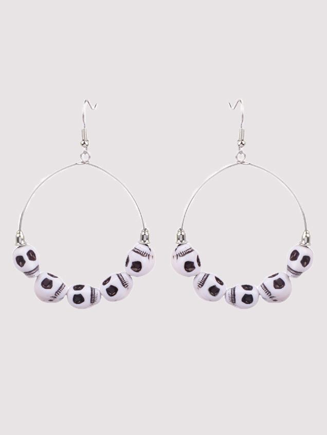 Women's Earrings Halloween Skull Exaggerated Demon Eye Thriller Big Circle Earrings - Earrings - INS | Online Fashion Free Shipping Clothing, Dresses, Tops, Shoes - 07/09/2021 - Accs & Jewelry - color-black