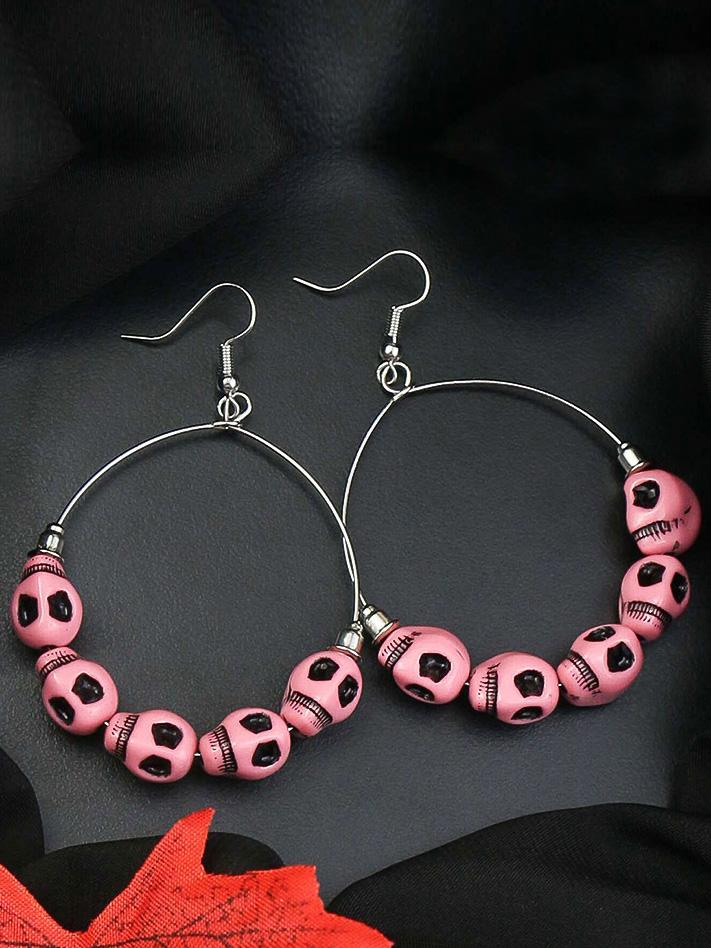 Women's Earrings Halloween Skull Exaggerated Demon Eye Thriller Big Circle Earrings - Earrings - INS | Online Fashion Free Shipping Clothing, Dresses, Tops, Shoes - 07/09/2021 - Accs & Jewelry - color-black