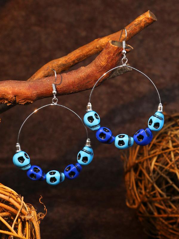 Women's Earrings Halloween Skull Exaggerated Demon Eye Thriller Big Circle Earrings - Earrings - INS | Online Fashion Free Shipping Clothing, Dresses, Tops, Shoes - 07/09/2021 - Accs & Jewelry - color-black