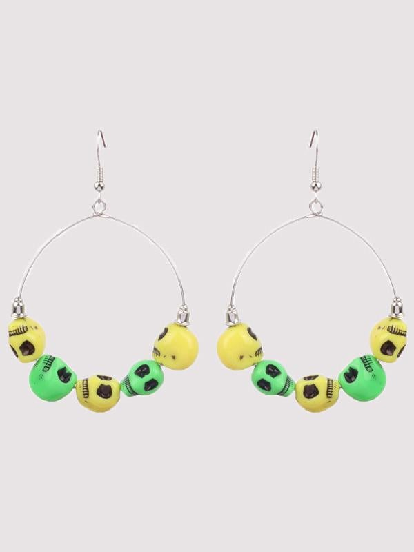 Women's Earrings Halloween Skull Exaggerated Demon Eye Thriller Big Circle Earrings - Earrings - INS | Online Fashion Free Shipping Clothing, Dresses, Tops, Shoes - 07/09/2021 - Accs & Jewelry - color-black