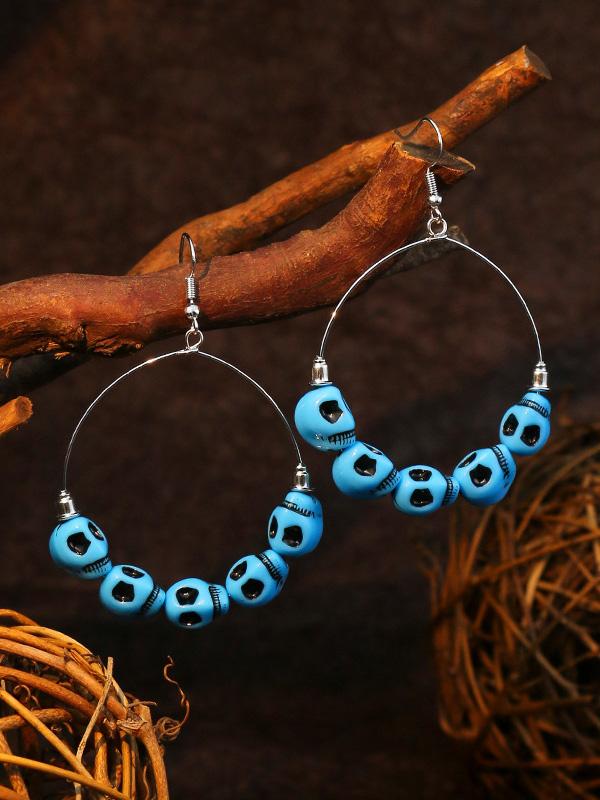 Women's Earrings Halloween Skull Exaggerated Demon Eye Thriller Big Circle Earrings - Earrings - INS | Online Fashion Free Shipping Clothing, Dresses, Tops, Shoes - 07/09/2021 - Accs & Jewelry - color-black