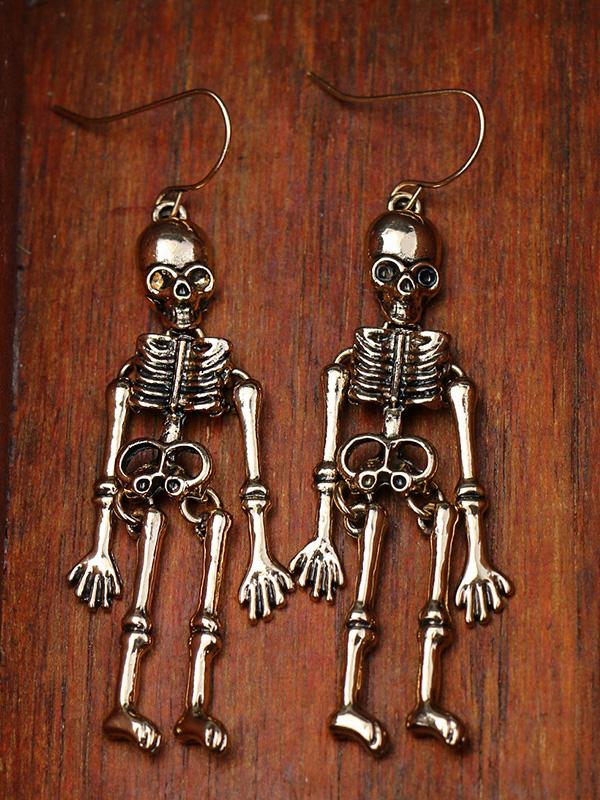 Women's Earrings Halloween Skull Exaggerated Nightclub Punk Style Earrings - Earrings - INS | Online Fashion Free Shipping Clothing, Dresses, Tops, Shoes - 07/09/2021 - Accs & Jewelry - color-black
