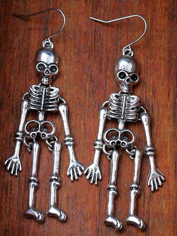 Women's Earrings Halloween Skull Exaggerated Nightclub Punk Style Earrings - Earrings - INS | Online Fashion Free Shipping Clothing, Dresses, Tops, Shoes - 07/09/2021 - Accs & Jewelry - color-black