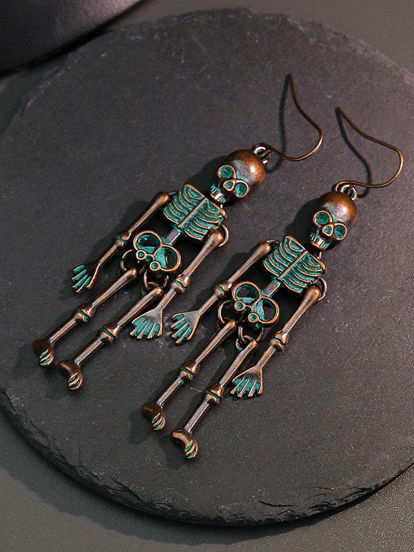 Women's Earrings Halloween Skull Exaggerated Nightclub Punk Style Earrings - Earrings - INS | Online Fashion Free Shipping Clothing, Dresses, Tops, Shoes - 07/09/2021 - Accs & Jewelry - color-black