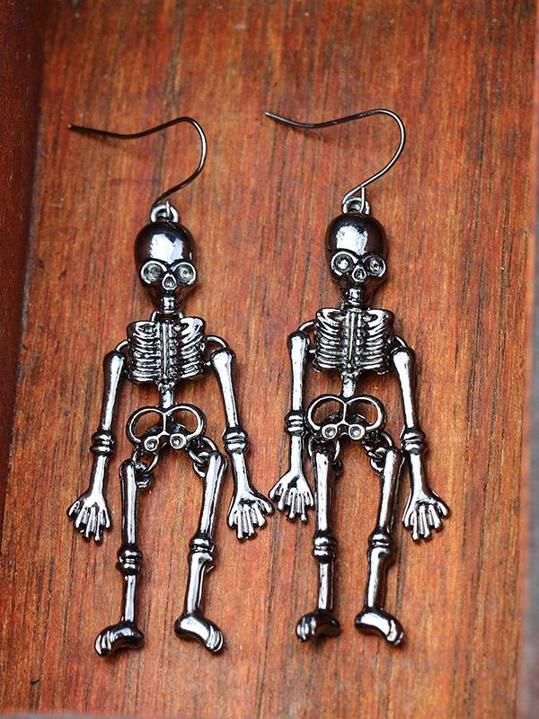 Women's Earrings Halloween Skull Exaggerated Nightclub Punk Style Earrings - Earrings - INS | Online Fashion Free Shipping Clothing, Dresses, Tops, Shoes - 07/09/2021 - Accs & Jewelry - color-black