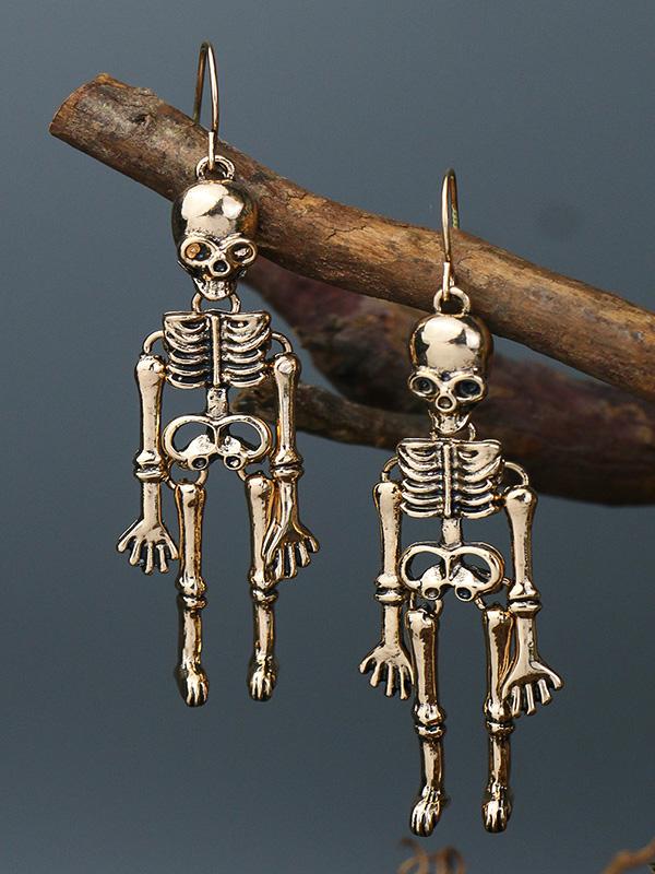 Women's Earrings Halloween Skull Exaggerated Nightclub Punk Style Earrings - Earrings - INS | Online Fashion Free Shipping Clothing, Dresses, Tops, Shoes - 07/09/2021 - Accs & Jewelry - color-black