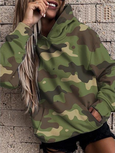 Women's Hoodies Camouflage Print Pocket Casual Hoodie - Hoodies - INS | Online Fashion Free Shipping Clothing, Dresses, Tops, Shoes - 20-30 - 24/08/2021 - Category_Hoodies